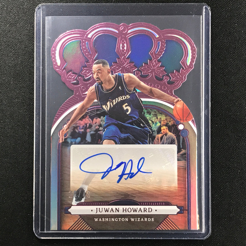 2022-23 Crown Royale Juwan Howard Crown Auto Die-cut Pink 28/49