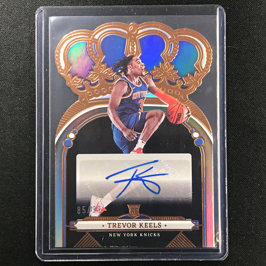 2022-23 Crown Royale Trevor Keels Rookie Crown Auto Die-cut Bronze 85/99