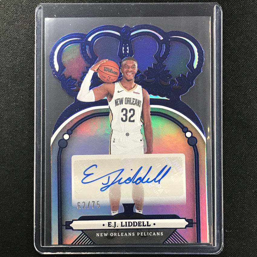 2022-23 Crown Royale E.j. Liddell Rookie Crown Auto Die-cut Blue 62/75