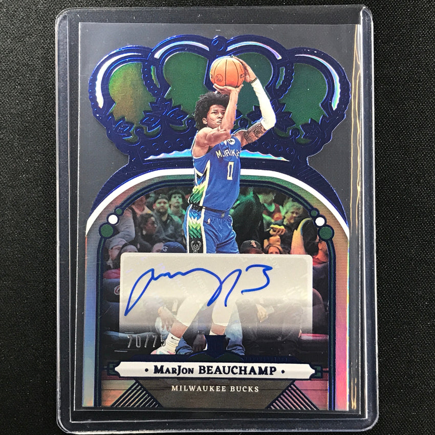 2022-23 Crown Royale Marjon Beauchamp Rookie Crown Auto Die-cut Blue 70/75