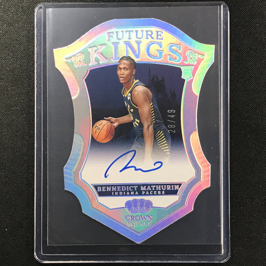 2022-23 Crown Royale Bennedict Mathurin Future Kings Rookie Auto Silver 28/49