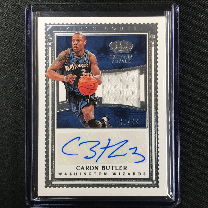 2022-23 Crown Royale Caron Butler Kings Court Jersey Auto Silver 31/99