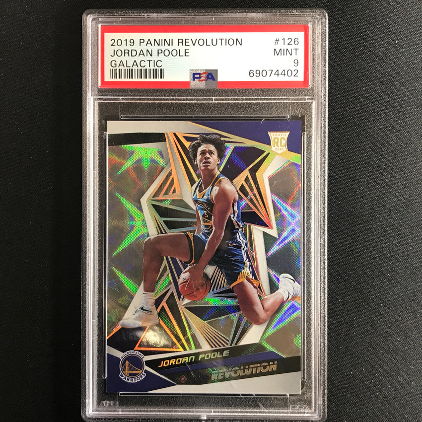 2019-20 Revolution Jordan Poole Rookie Galactic Ssp No 126 PSA 9 402