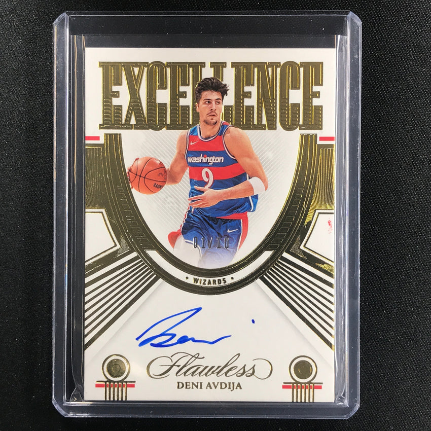 2021-22 Flawless Deni Avdija Excellence Signatures Auto Gold 1/10