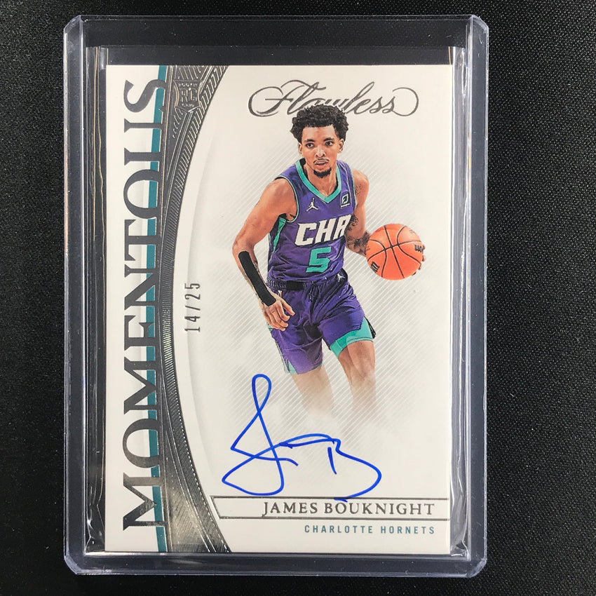 2021-22 Flawless James Bouknight Momentous Rookie Auto Silver 14/25