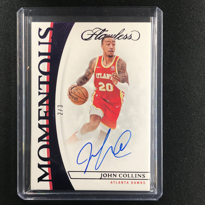 2021-22 Flawless John Collins Momentous Auto Amethyst Purple 2/3