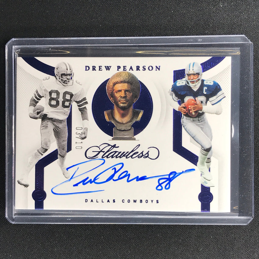 2021 Flawless Drew Pearson Career Progressions Auto Sapphire 3/10