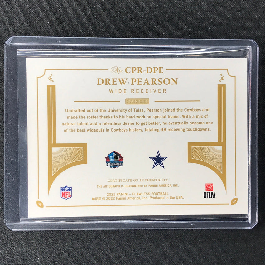 2021 Flawless Drew Pearson Career Progressions Auto Sapphire 3/10