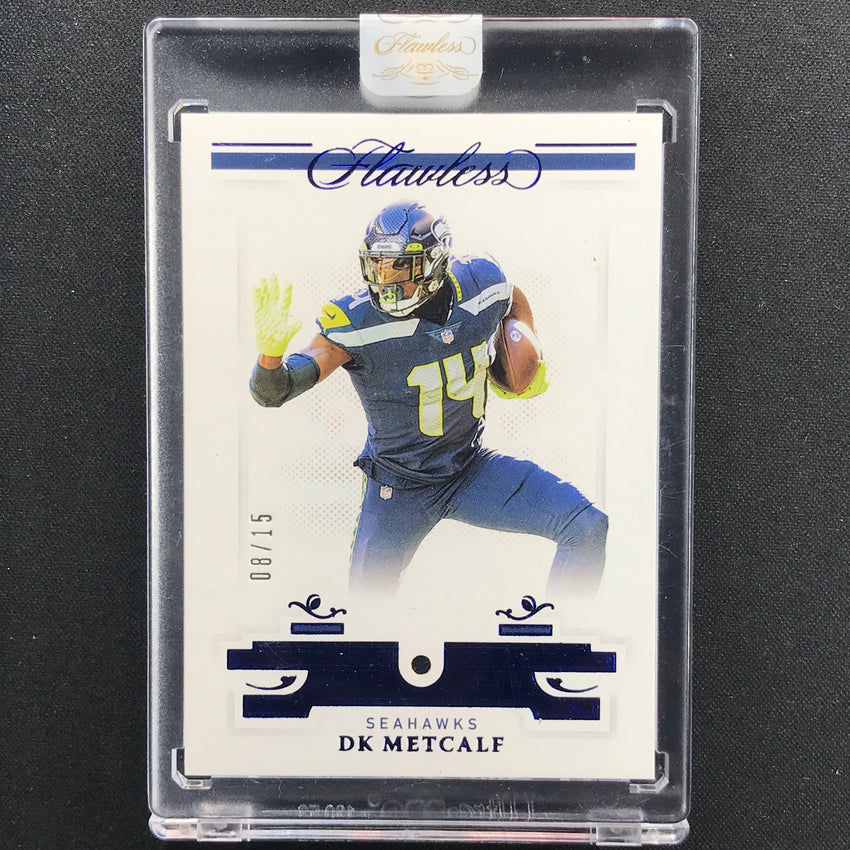 2021 Flawless Dk Metcalf Base Gems Sapphire 8/15