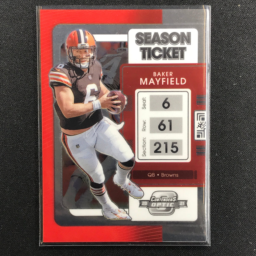 2021 Contenders Optic BAKER MAYFIELD Season Ticket Base #9