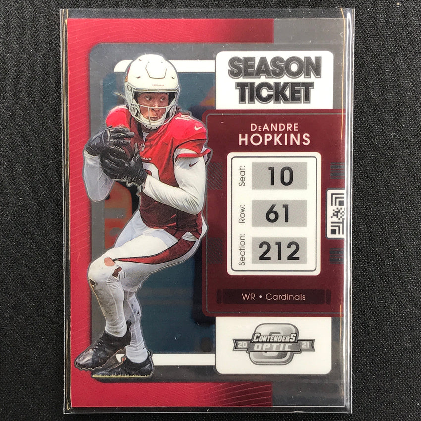 2021 Contenders Optic DEANDRE HOPKINS Season Ticket Base #16