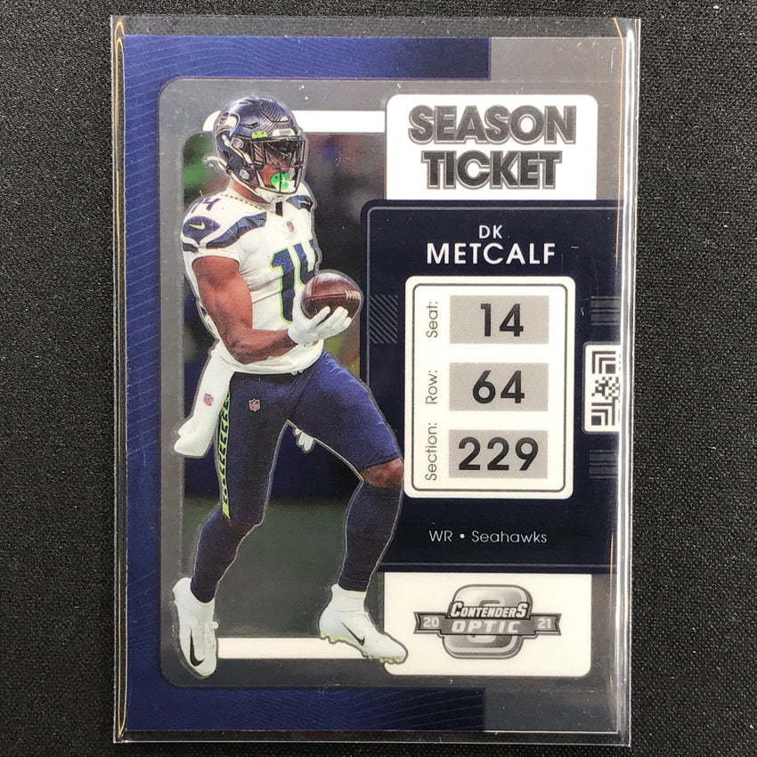 2021 Contenders Optic DK METCALF Season Ticket Base #20