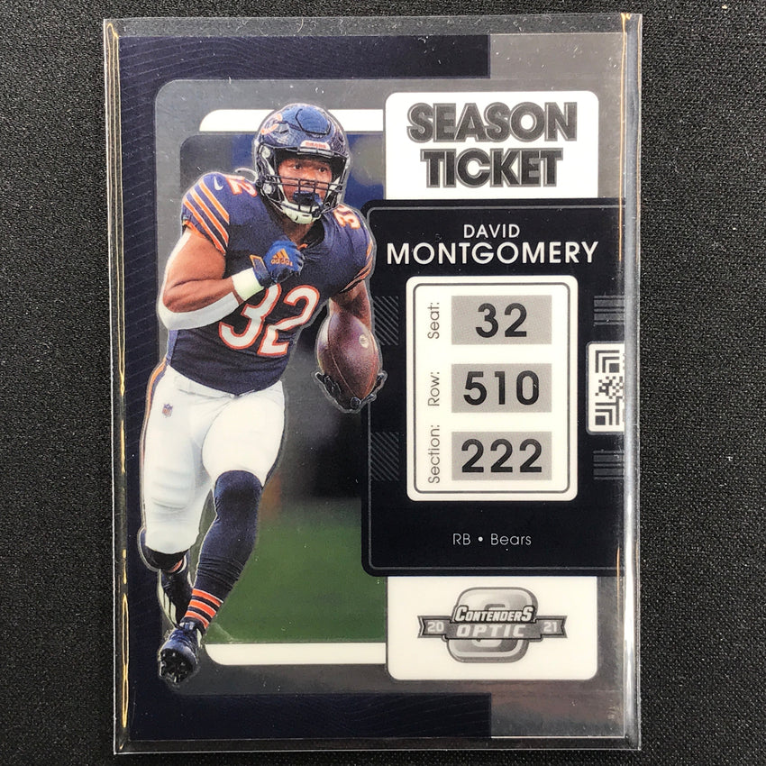 2021 Contenders Optic DAVID MONTGOMERY Season Ticket Base #41