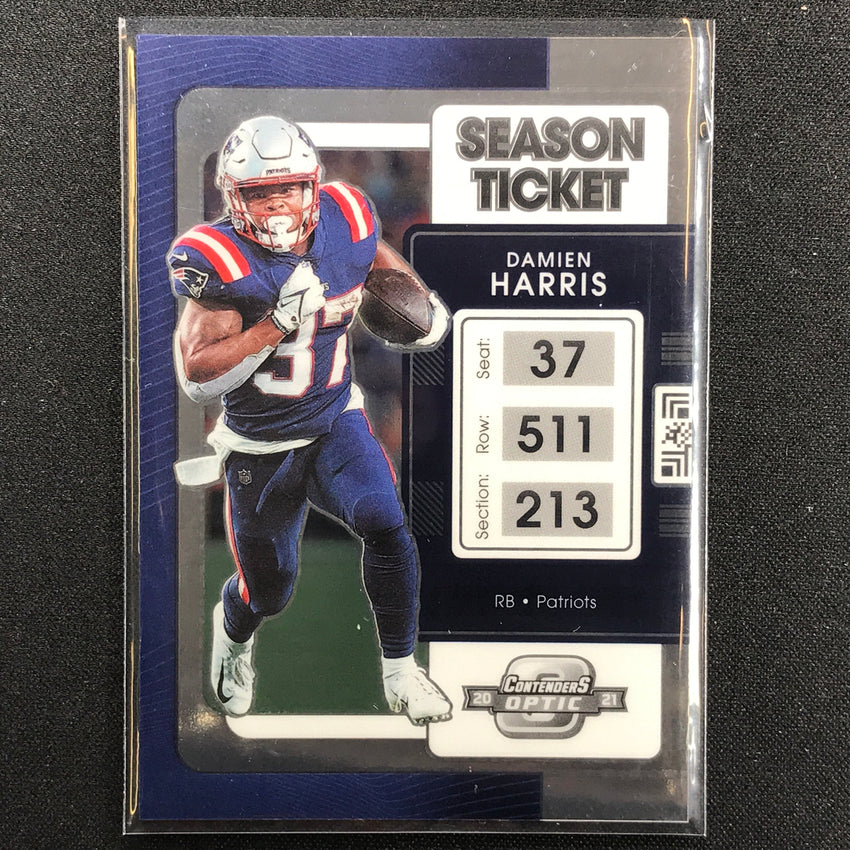 2021 Contenders Optic DAMIEN HARRIS Season Ticket Base #43