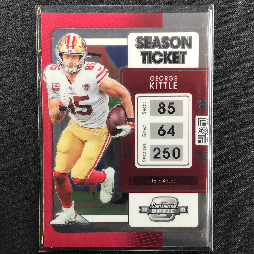 2021 Contenders Optic GEORGE KITTLE Season Ticket Base #49