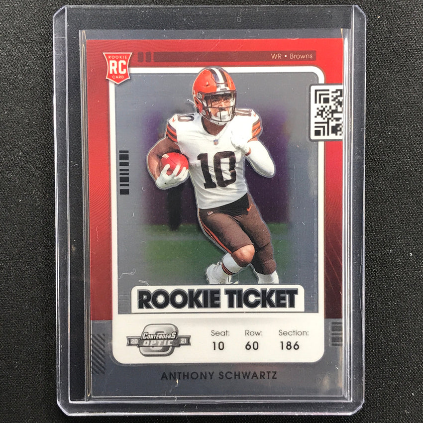 2021 Contenders Optic ANTHONY SCHWARTZ Rookie Ticket Base #60