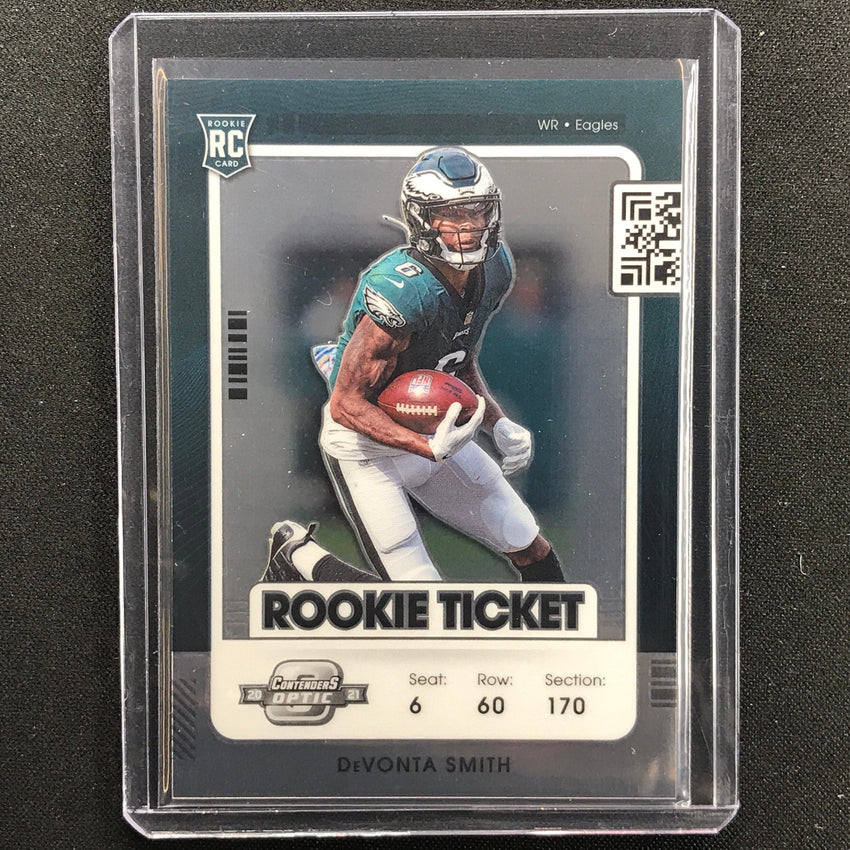 2021 Contenders Optic DEVONTA SMITH Rookie Ticket Base #63