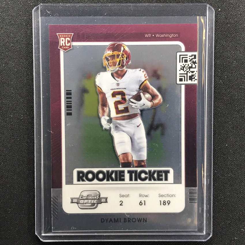 2021 Contenders Optic DYAMI BROWN Rookie Ticket Base #65