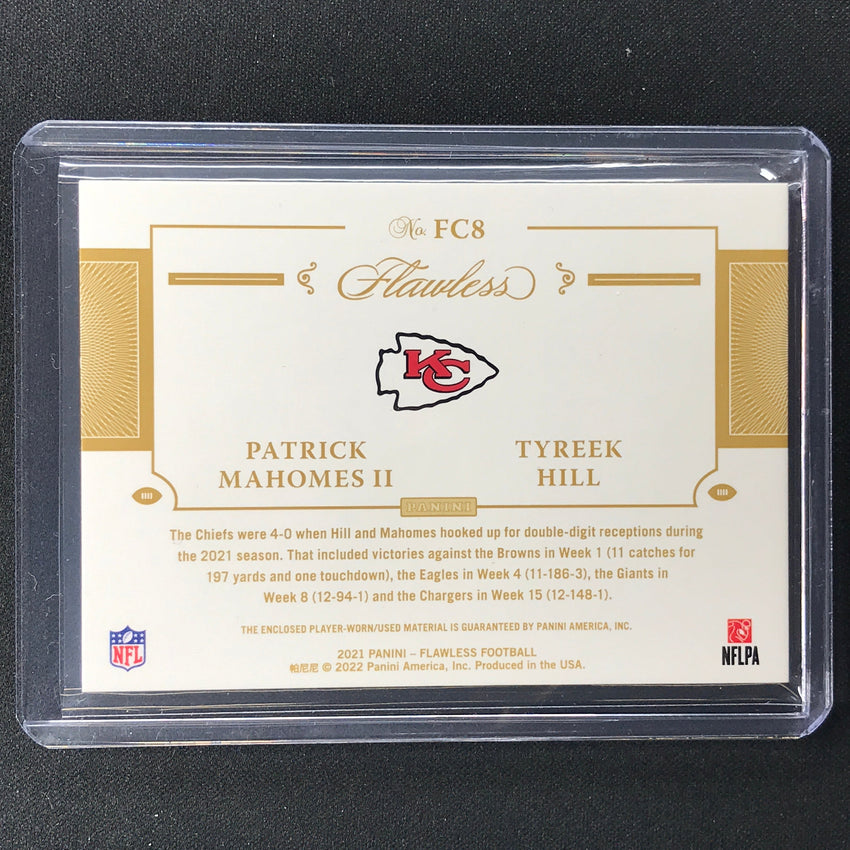 2021 Flawless PATRICK MAHOMES II TYREEK HILL Connections Dual Patch Sapphire 5/5