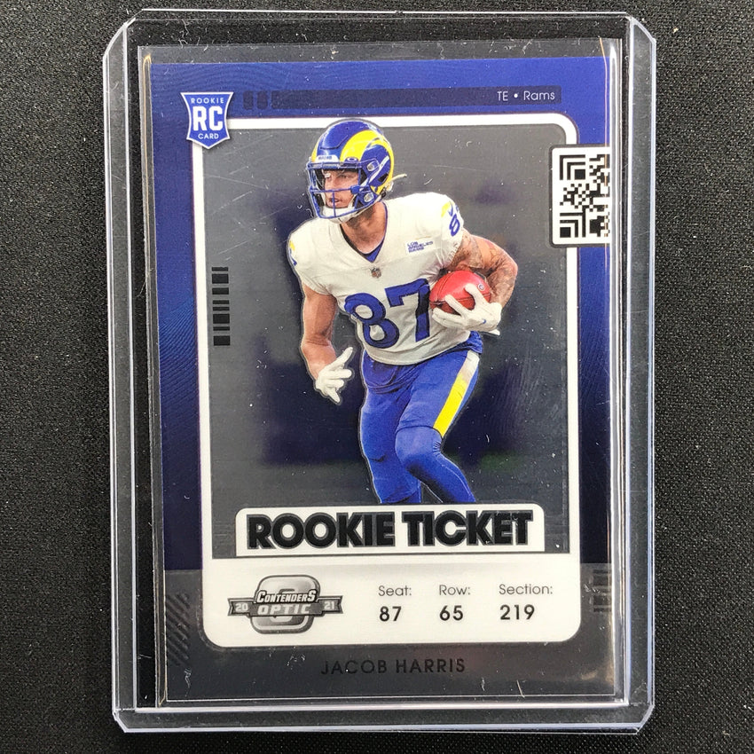 2021 Contenders Optic JACOB HARRIS Rookie Ticket Base #69