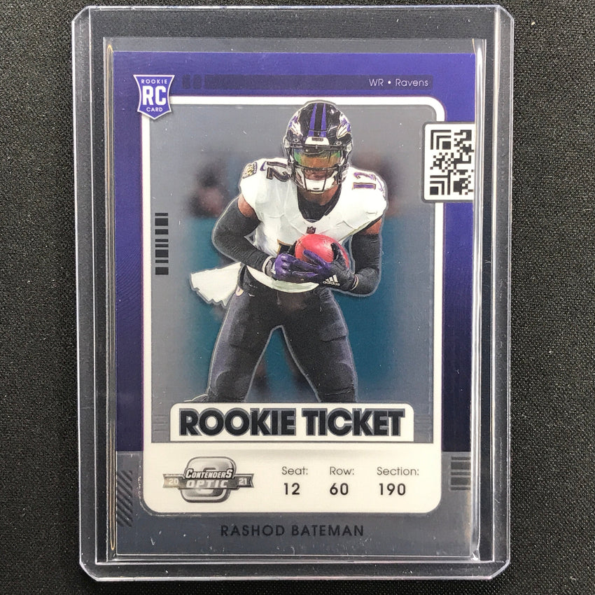 2021 Contenders Optic RASHOD BATEMAN Rookie Ticket Base #87