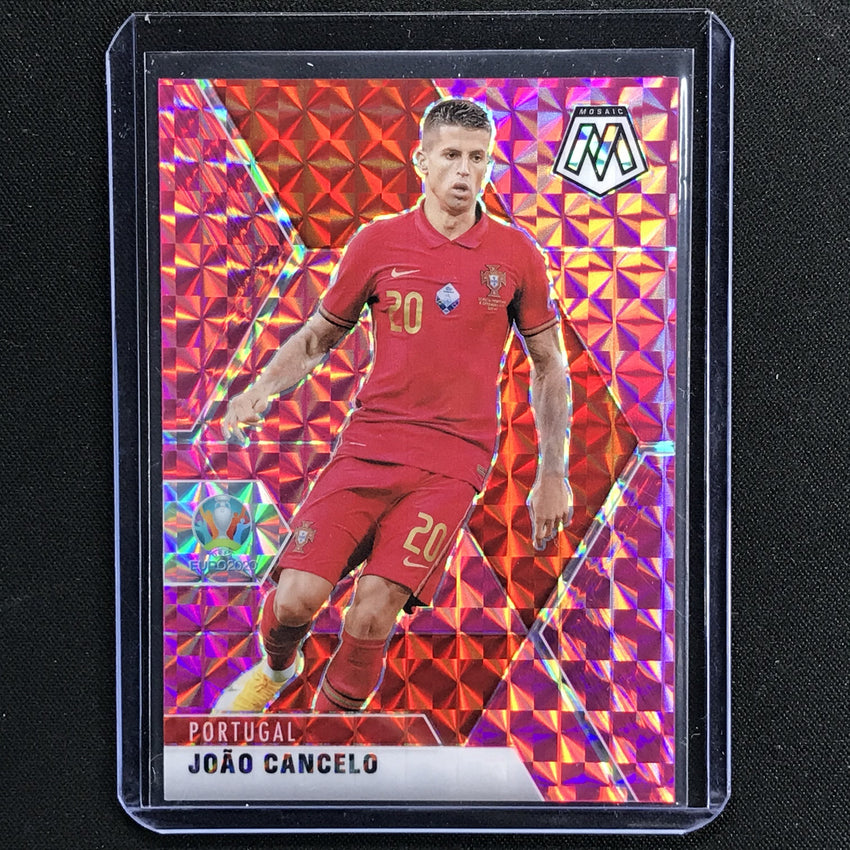 2020-21 Mosaic Uefa Euro Joao Cancelo Base Pink 12/25 No 154