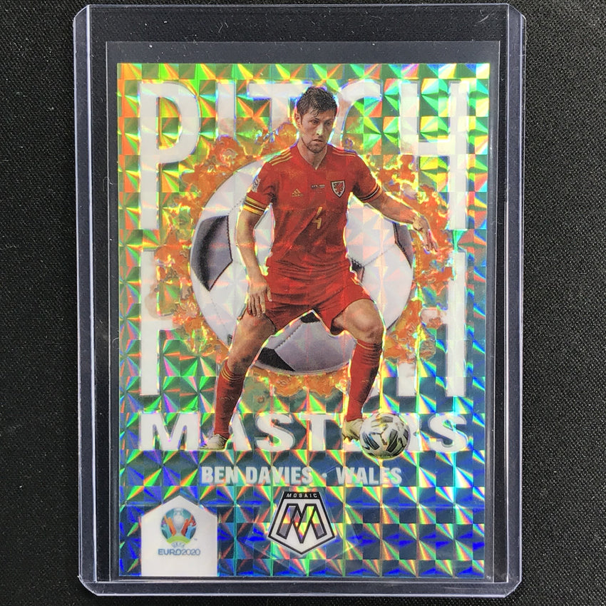 2020-21 Mosaic Uefa Euro Ben Davies Pitch Masters White 7/25