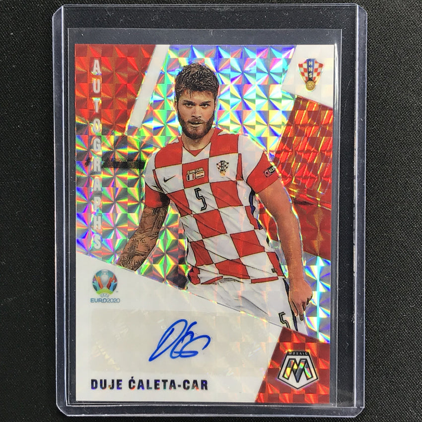 2020-21 Mosaic Uefa Euro Duje Caleta-car Autographs Mosaic Silver No Dcc