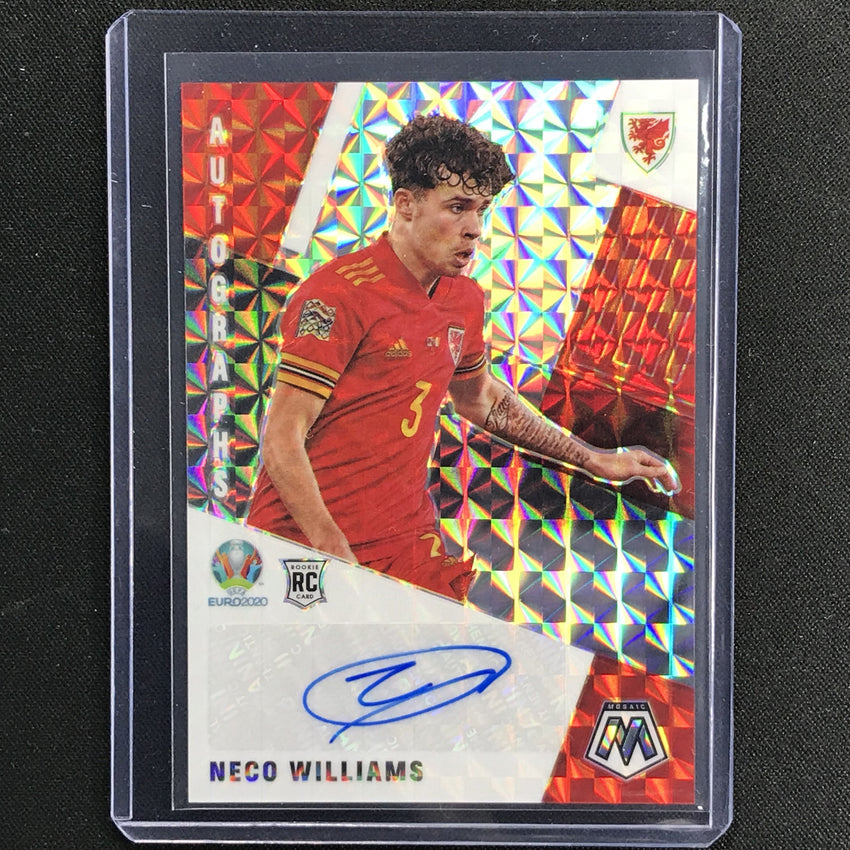 2020-21 Mosaic Uefa Euro Neco Williams Rookie Autographs Mosaic Silver No Nw B