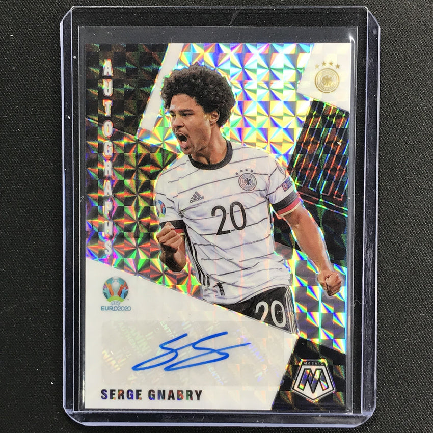 2020-21 Mosaic Uefa Euro Serge Gnabry Autographs Mosaic Silver No Sg