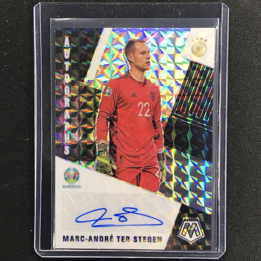 2020-21 Mosaic Uefa Euro Marc-andre Ter Stegen Autographs Mosaic Silver No Mas B