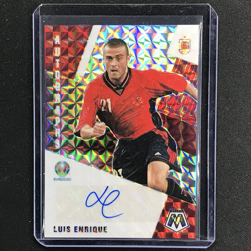 2020-21 Mosaic UEFA Euro LUIS ENRIQUE Autographs Mosaic Silver #LE