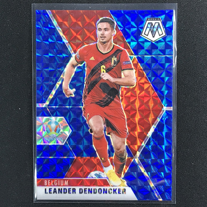 2020-21 Mosaic Uefa Euro Leander Dendoncker Base Blue 77/99 No 9