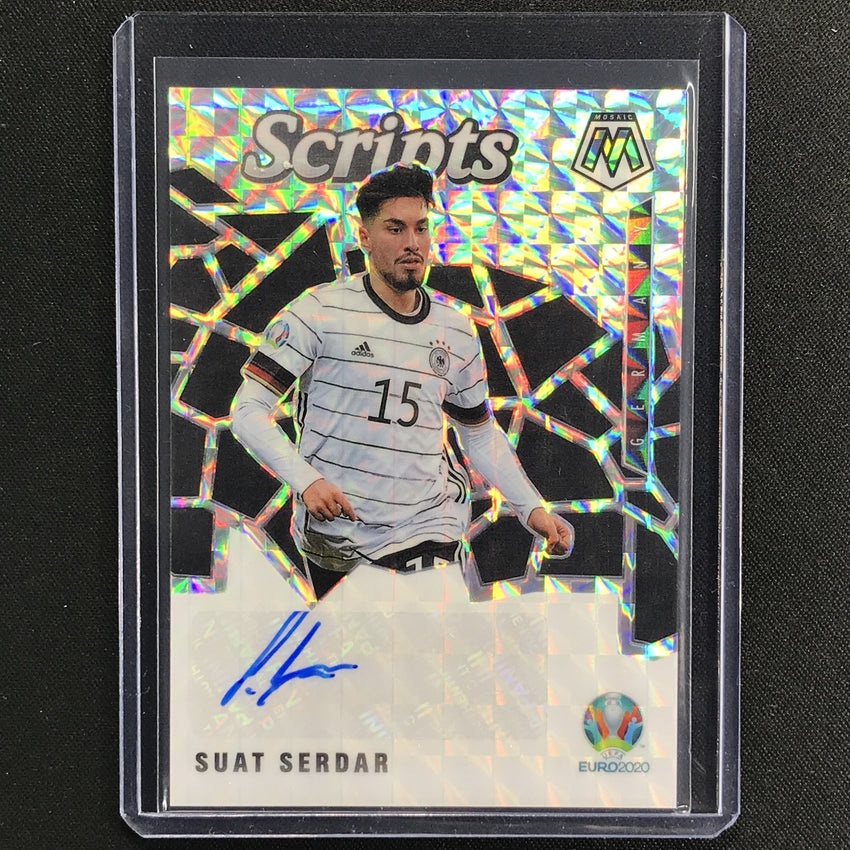 2020-21 Mosaic Uefa Euro Suat Serdar Scripts Auto Mosaic Silver No Ss