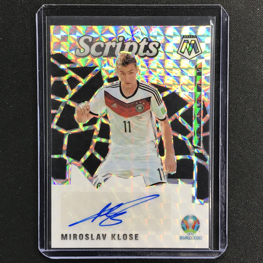 2020-21 Mosaic UEFA Euro MIROSLAV KLOSE Scripts Auto Mosaic Silver #MKL