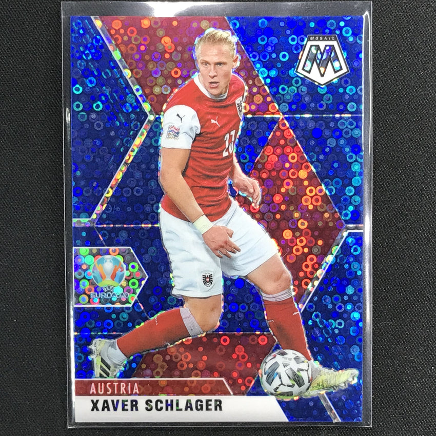 2020-21 Mosaic Uefa Euro Xaver Schlager Blue Circles 86/99 No 1