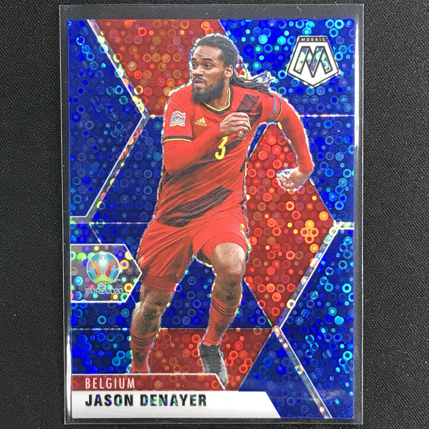 2020-21 Mosaic Uefa Euro Jason Denayer Blue Circles 57/99 No 12