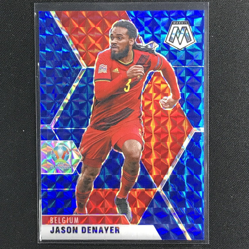 2020-21 Mosaic Uefa Euro Jason Denayer Base Blue 67/99 No 12