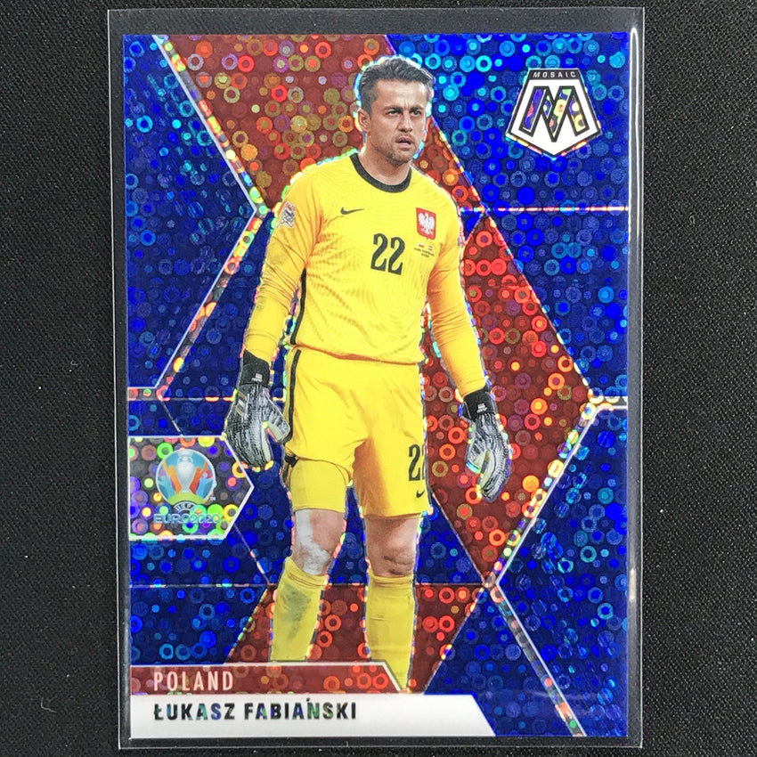 2020-21 Mosaic Uefa Euro Lukasz Fabianski Blue Circles 17/99 No 66