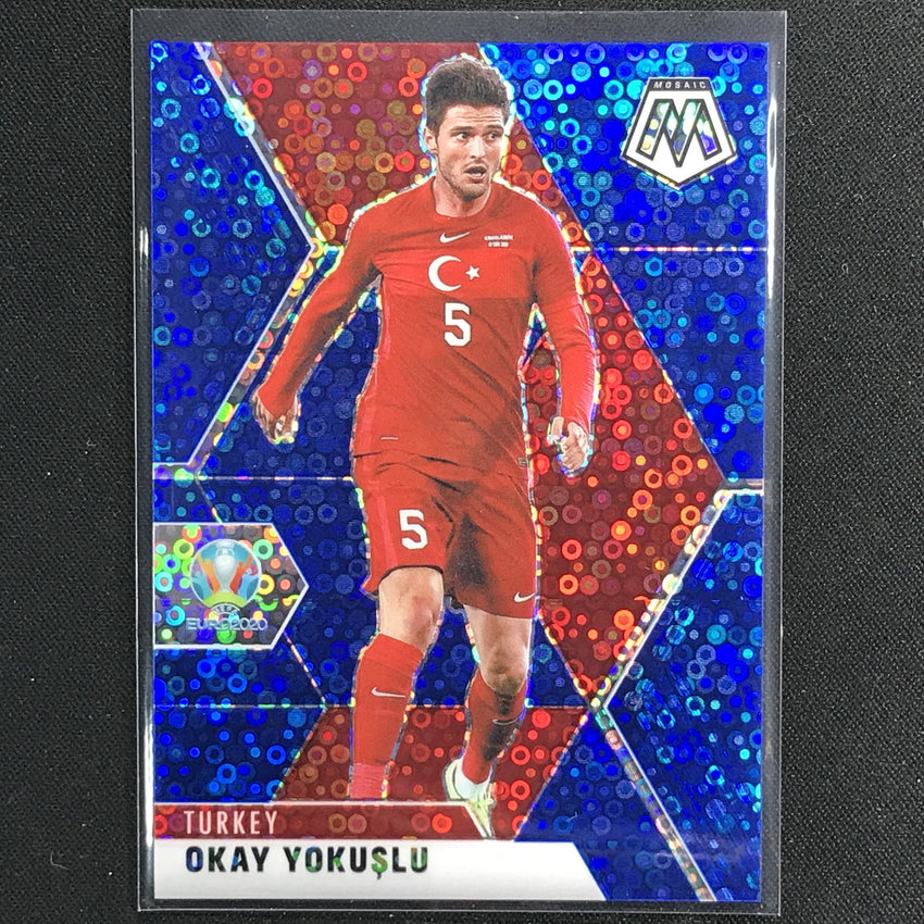 2020-21 Mosaic Uefa Euro Okay Yokuslu Blue Circles 7/99 No 96