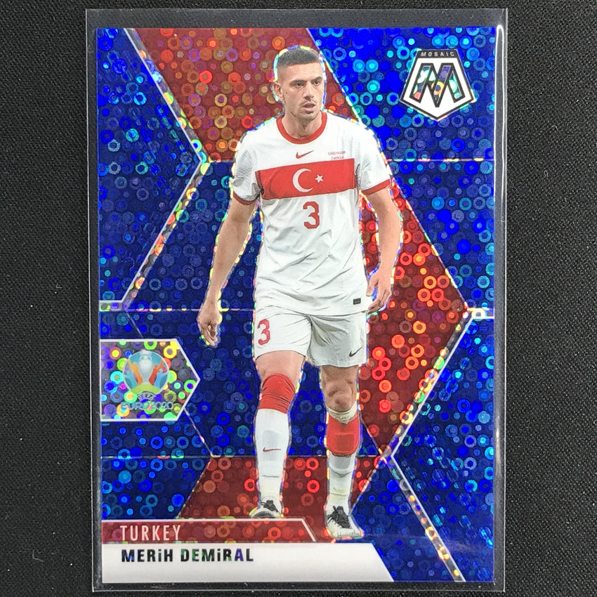 2020-21 Mosaic Uefa Euro Merih Demiral Blue Circles 27/99 No 99