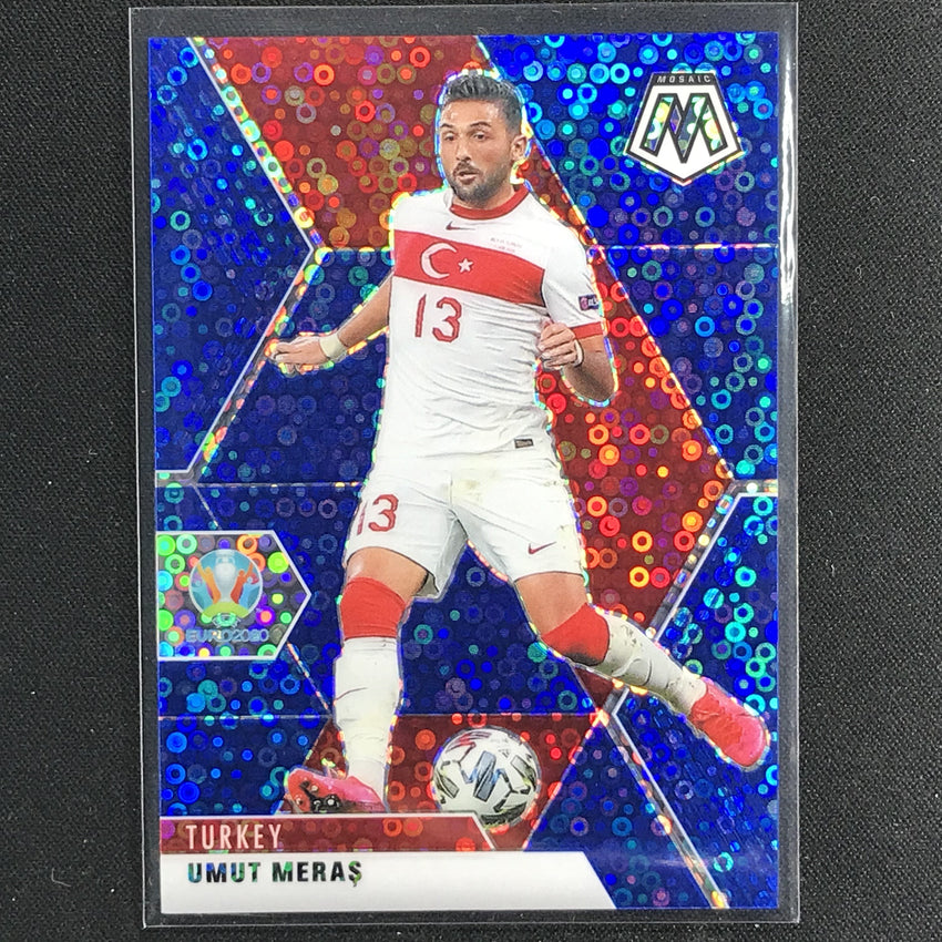 2020-21 Mosaic Uefa Euro Umut Meras Blue Circles 33/99 No 100