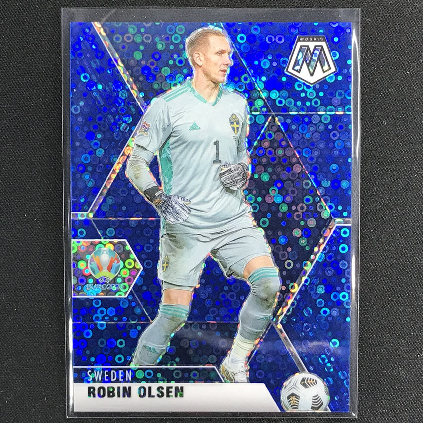 2020-21 Mosaic Uefa Euro Robin Olsen Blue Circles 92/99 No 171