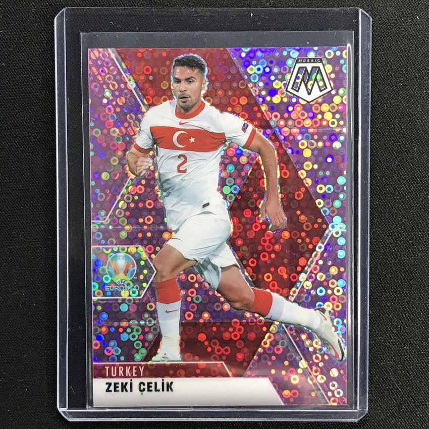 2020-21 Mosaic Uefa Euro Zeki Celik Purple Circles 35/49 No 97