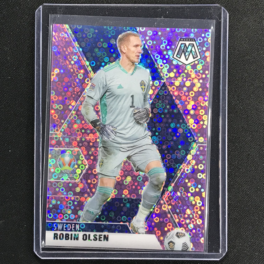 2020-21 Mosaic Uefa Euro Robin Olsen Purple Circles 31/49 No 171