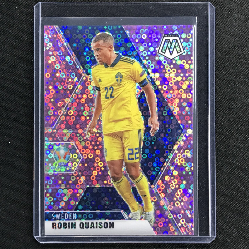 2020-21 Mosaic Uefa Euro Robin Quaison Purple Circles 45/49 No 172