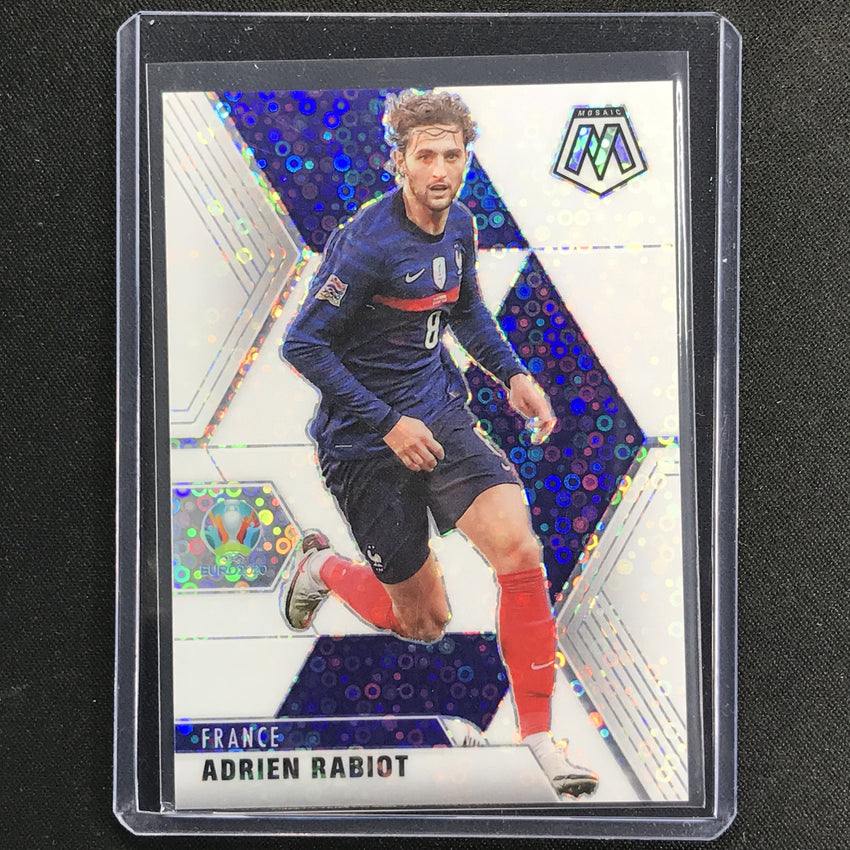 2020-21 Mosaic Uefa Euro Adrien Rabiot White Circles 6/25 No 118