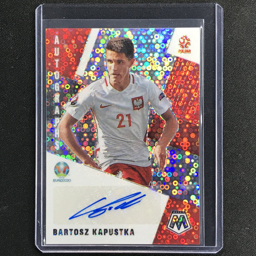 2020-21 Mosaic Uefa Euro Bartosz Kaputska Autographs Silver Circles No Bk