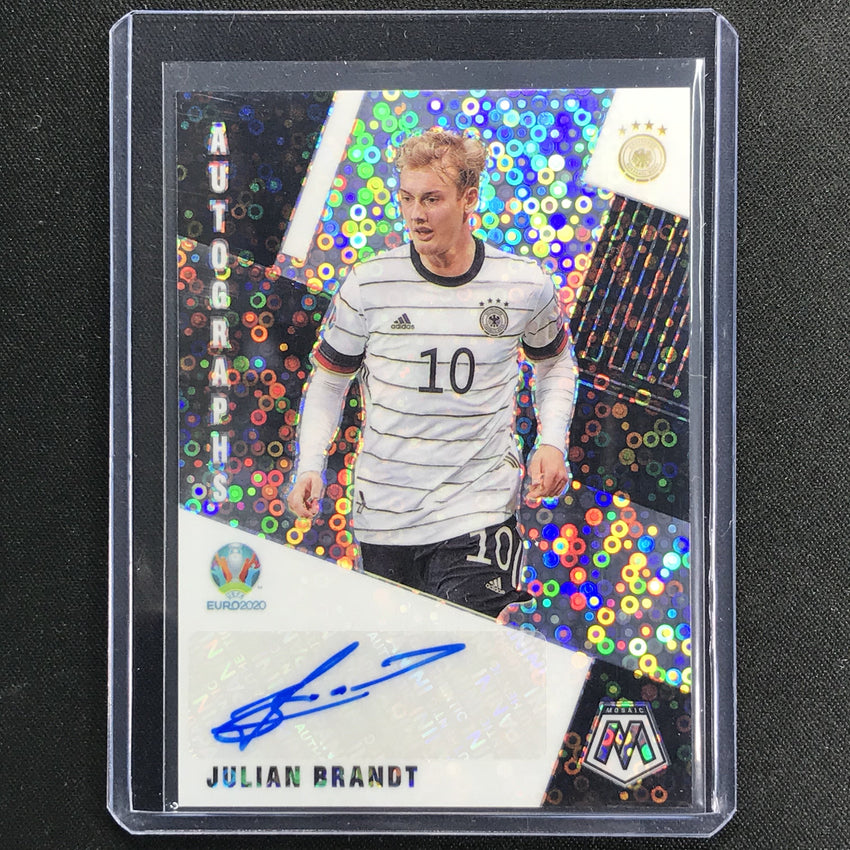 2020-21 Mosaic Uefa Euro Julian Brandt Autographs Silver Circles No Jb