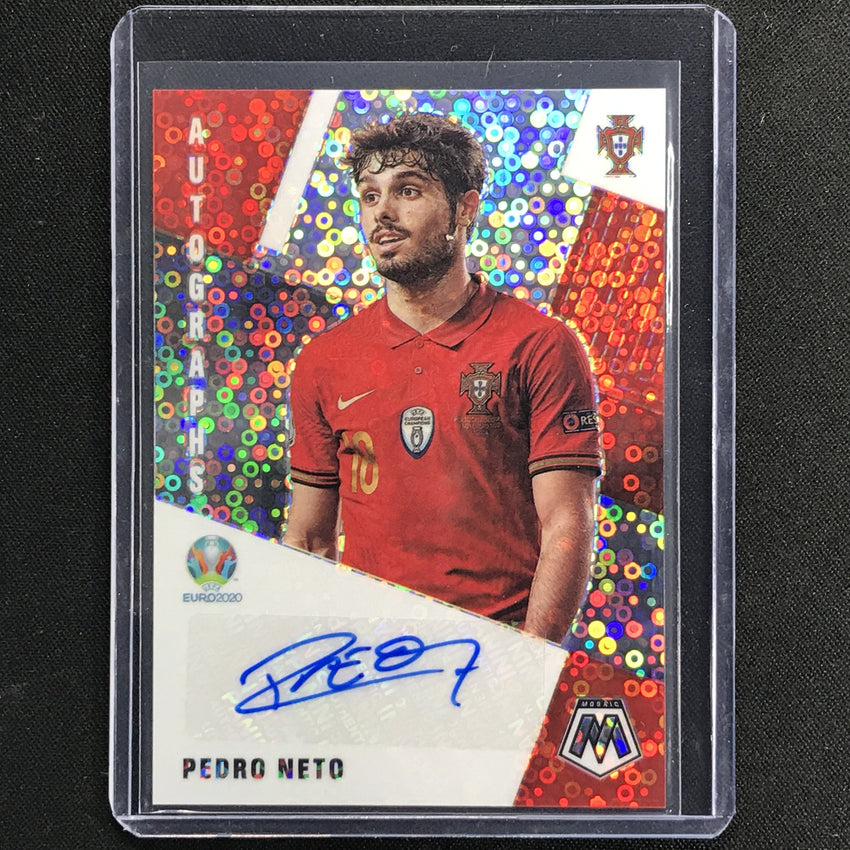 2020-21 Mosaic Uefa Euro Pedro Neto Autographs Silver Circles No Pn A